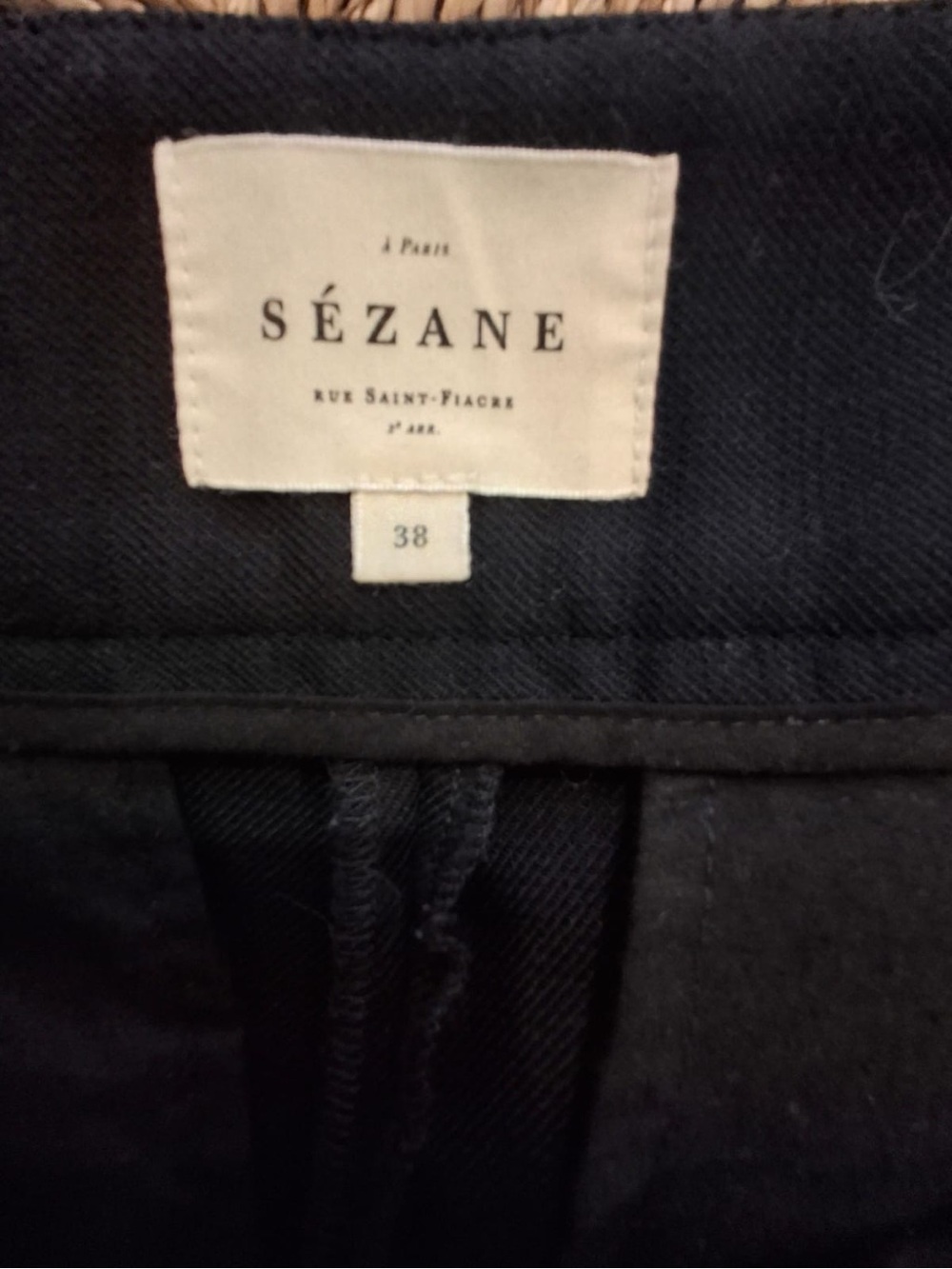 Sezane Damon Trousers — Navy EU 38 - Picture 4 of 7